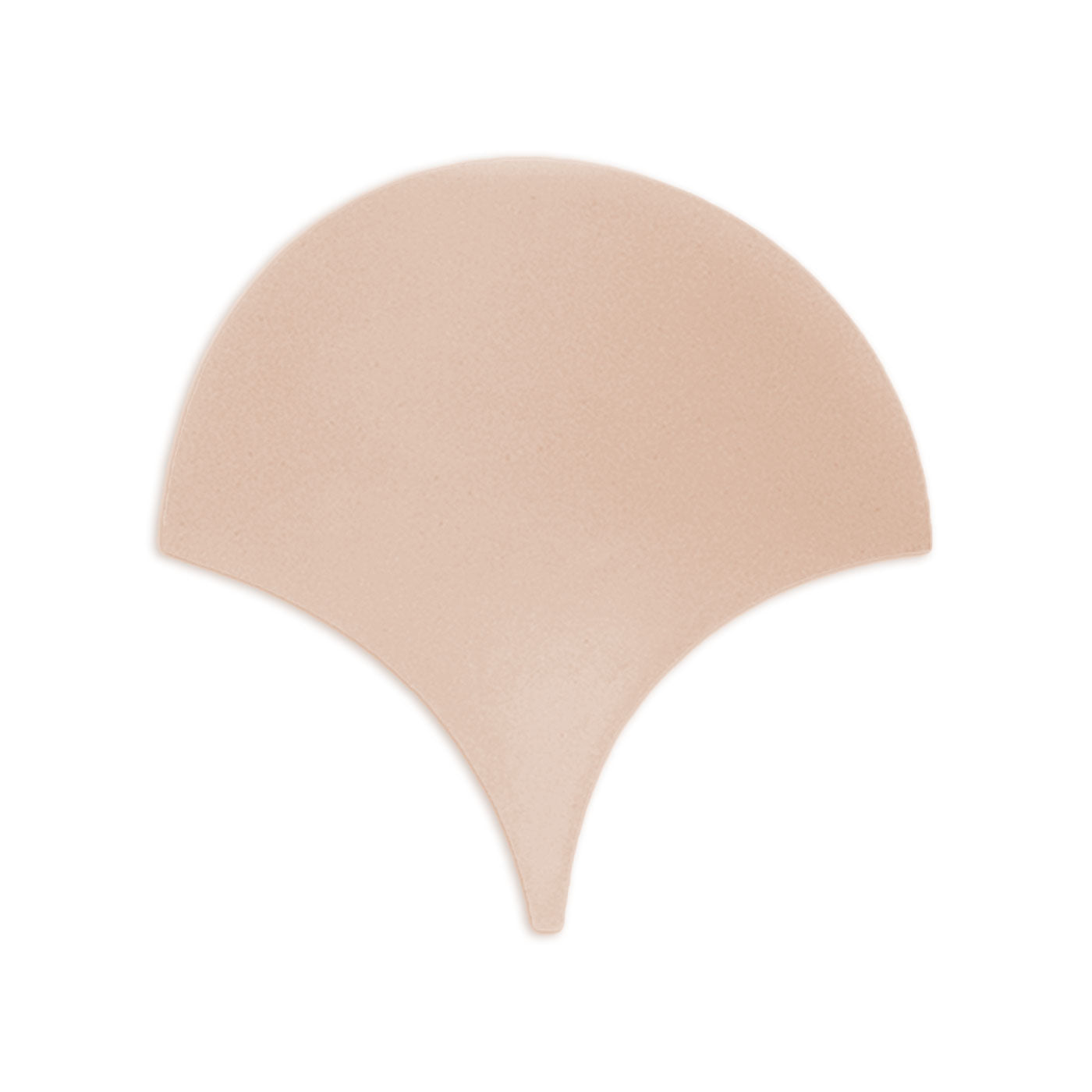 Abanico shape sand clay tile by Clay Imports, featuring a subtle matte texture.