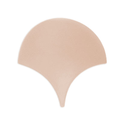 Abanico shape sand clay tile by Clay Imports, featuring a subtle matte texture.