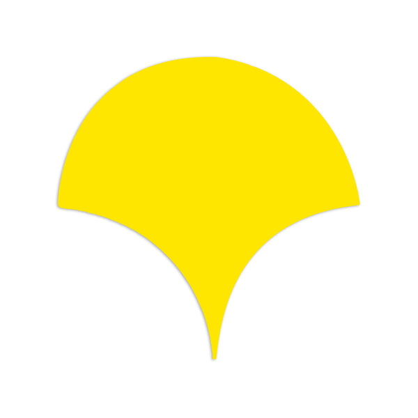 Abanico Yellow 6"