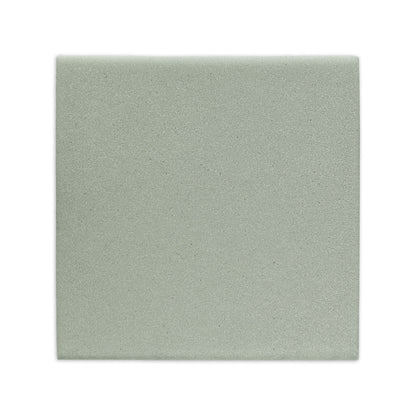 A light green square clay tile by Clay Imports, with a matte, subtly speckled surface.