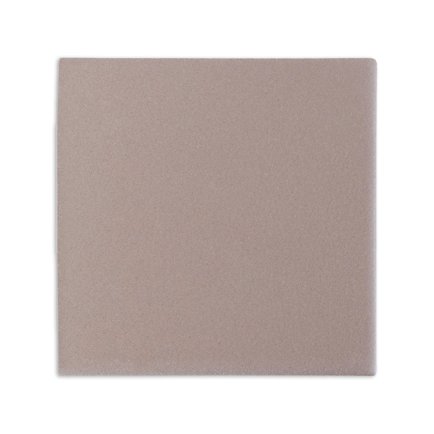 Boot Brown clay tile by Clay Imports, a square with a light taupe, textured matte finish and subtle speckles.