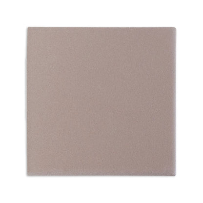 Boot Brown clay tile by Clay Imports, a square with a light taupe, textured matte finish and subtle speckles.