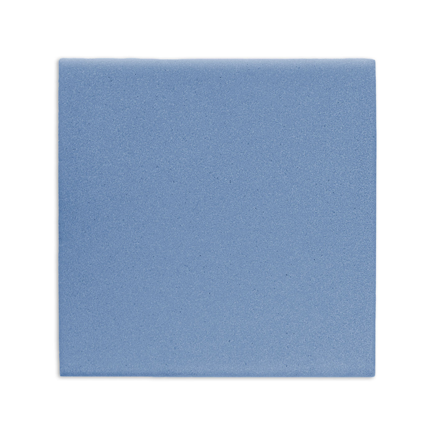 Denim blue square clay tile by Clay Imports with a fine, uniform texture and visible edges.