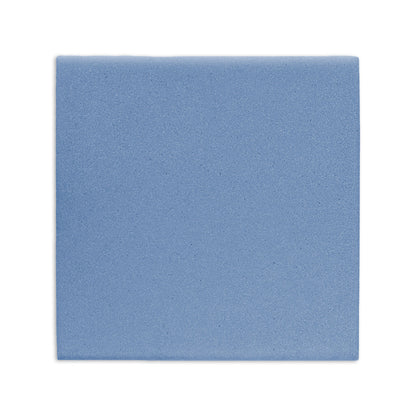 Denim blue square clay tile by Clay Imports with a fine, uniform texture and visible edges.