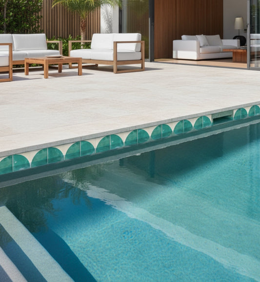 Jade Quarter Circle Pool Waterline