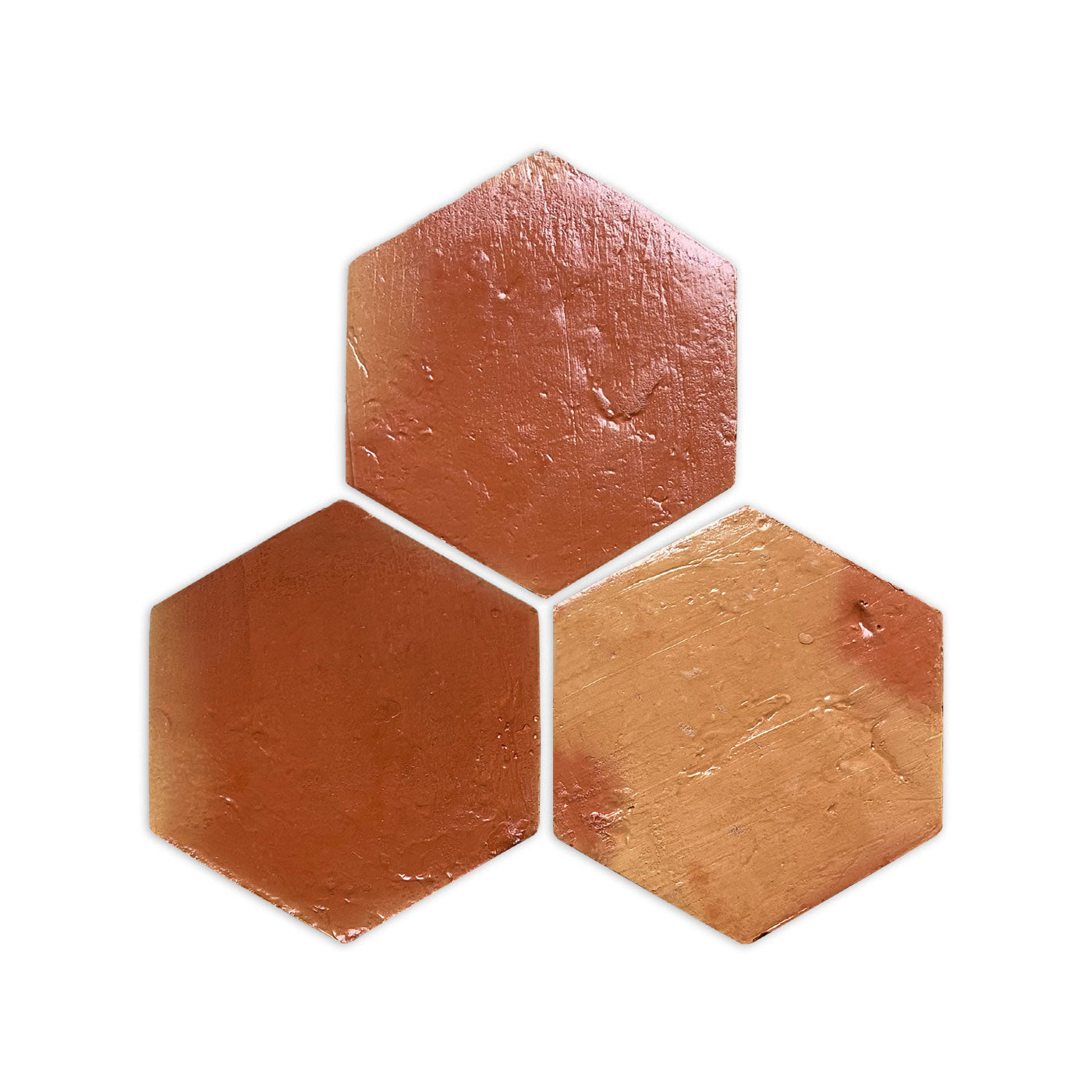 Hexagon Antique Gloss 6"