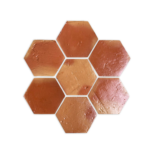 Hexagon Antique Gloss 6"