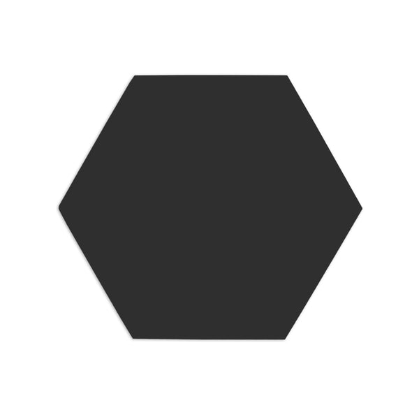 Hexagon Black Suede 6"
