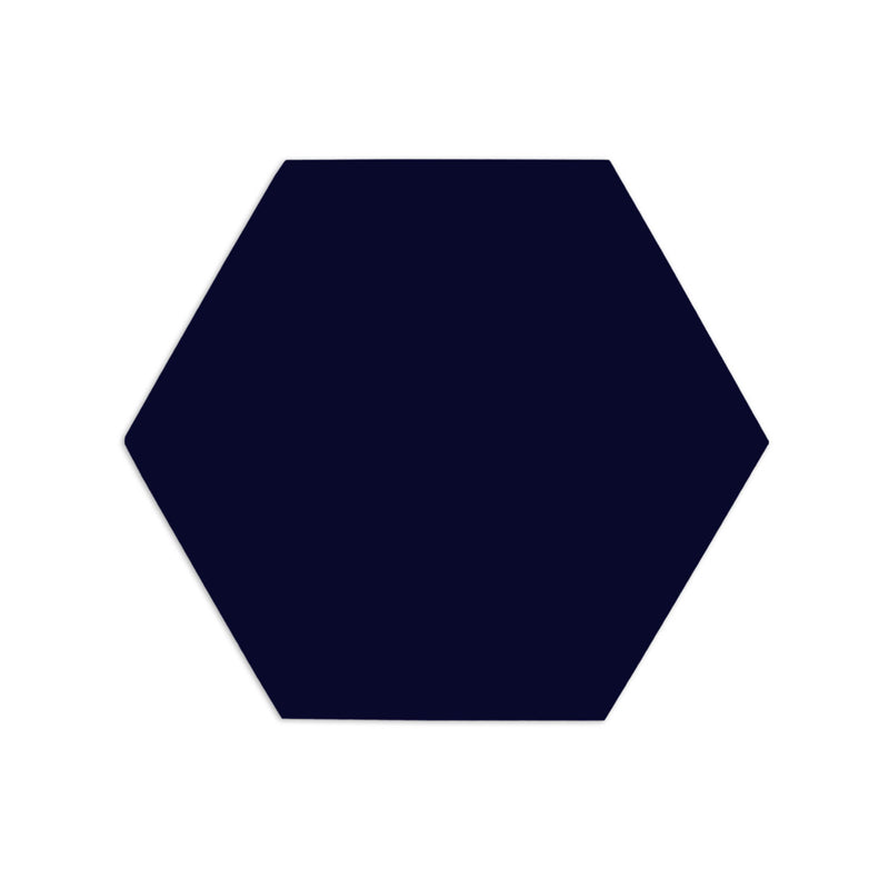 Hexagon Dark Blue 6"