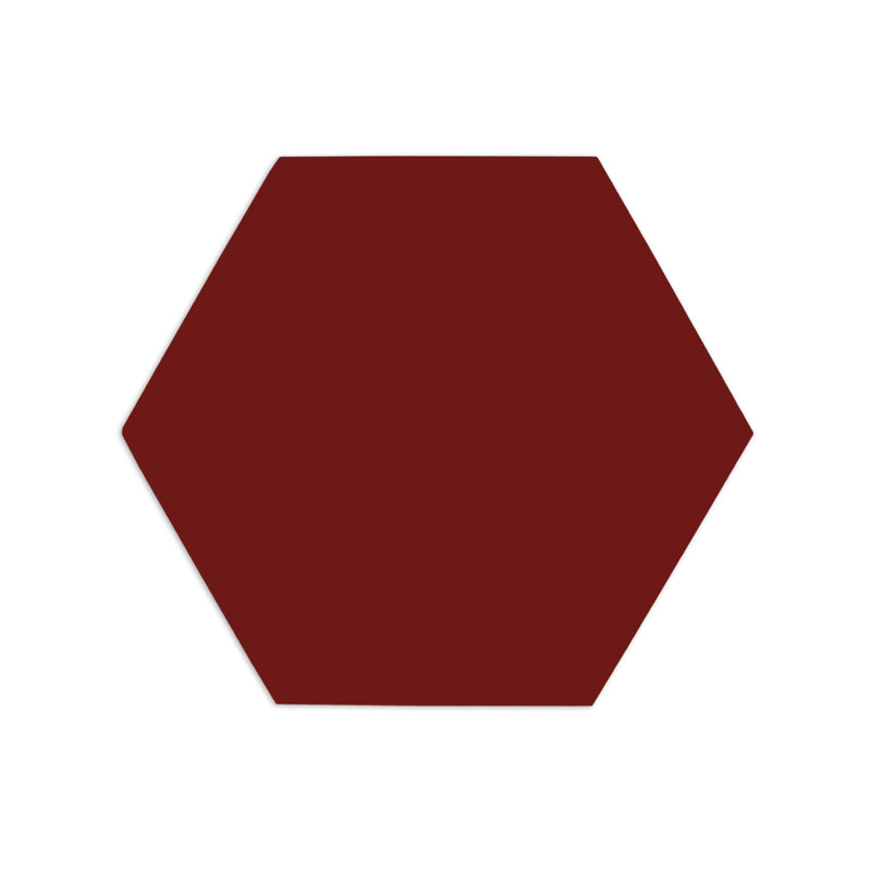 Hexagon Oxblood 6"