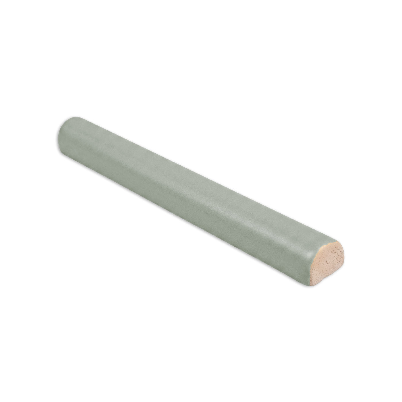 Agave Pencil Liner by Clay Imports, a single light blue-green tile with rounded ends.