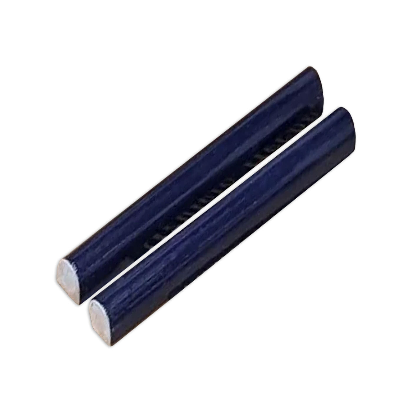 Dark blue tile Pencil Liner by Clay Imports, two semi-cylindrical pieces with a smooth, slightly textured finish.