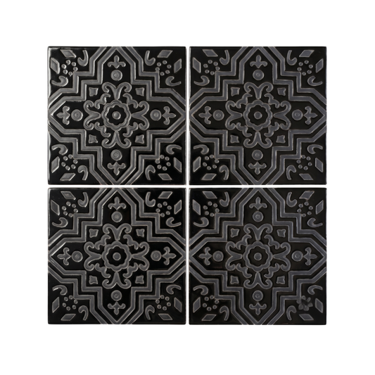 Relief Geranio Black 6x6
