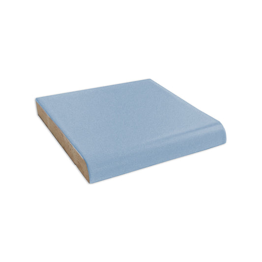 Single Bullnose Blue Agate Matte Tile 6x6