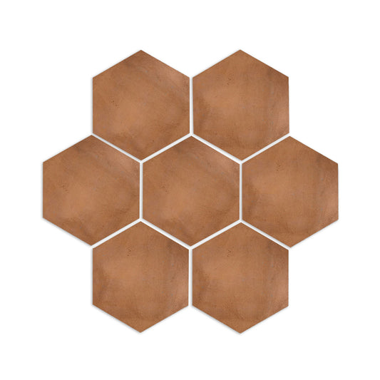 Cotto Umber Hexagon 6"