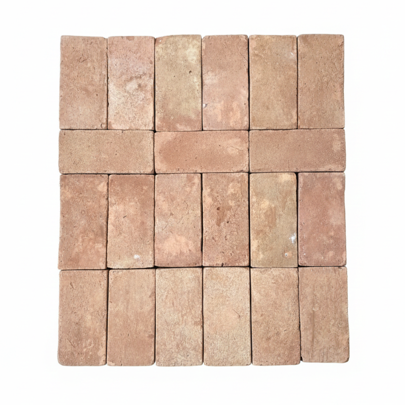 Terracotta Rustic Brick Paver 6x12x2