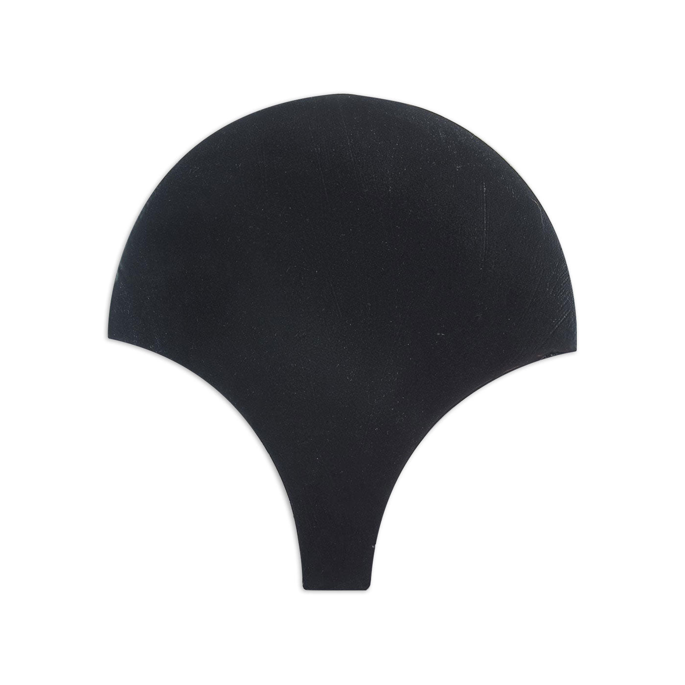 Glazed Abanico Smooth Flat Noir Black 6"