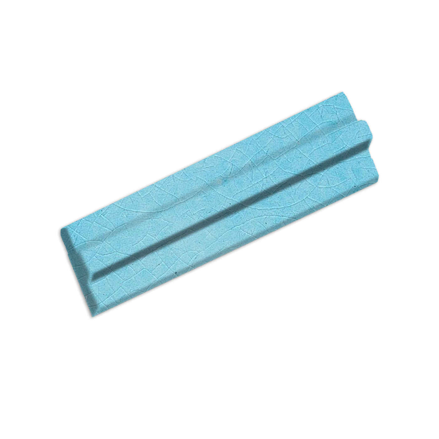 Angular Trim Aqua Crackle Gloss 6"