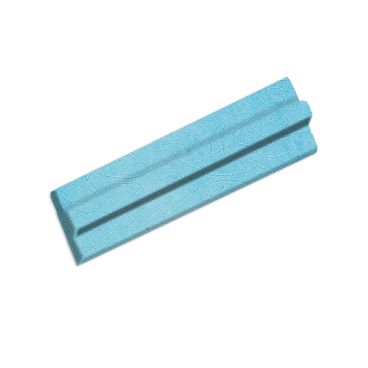 Angular Trim Aqua Crackle Gloss 6"