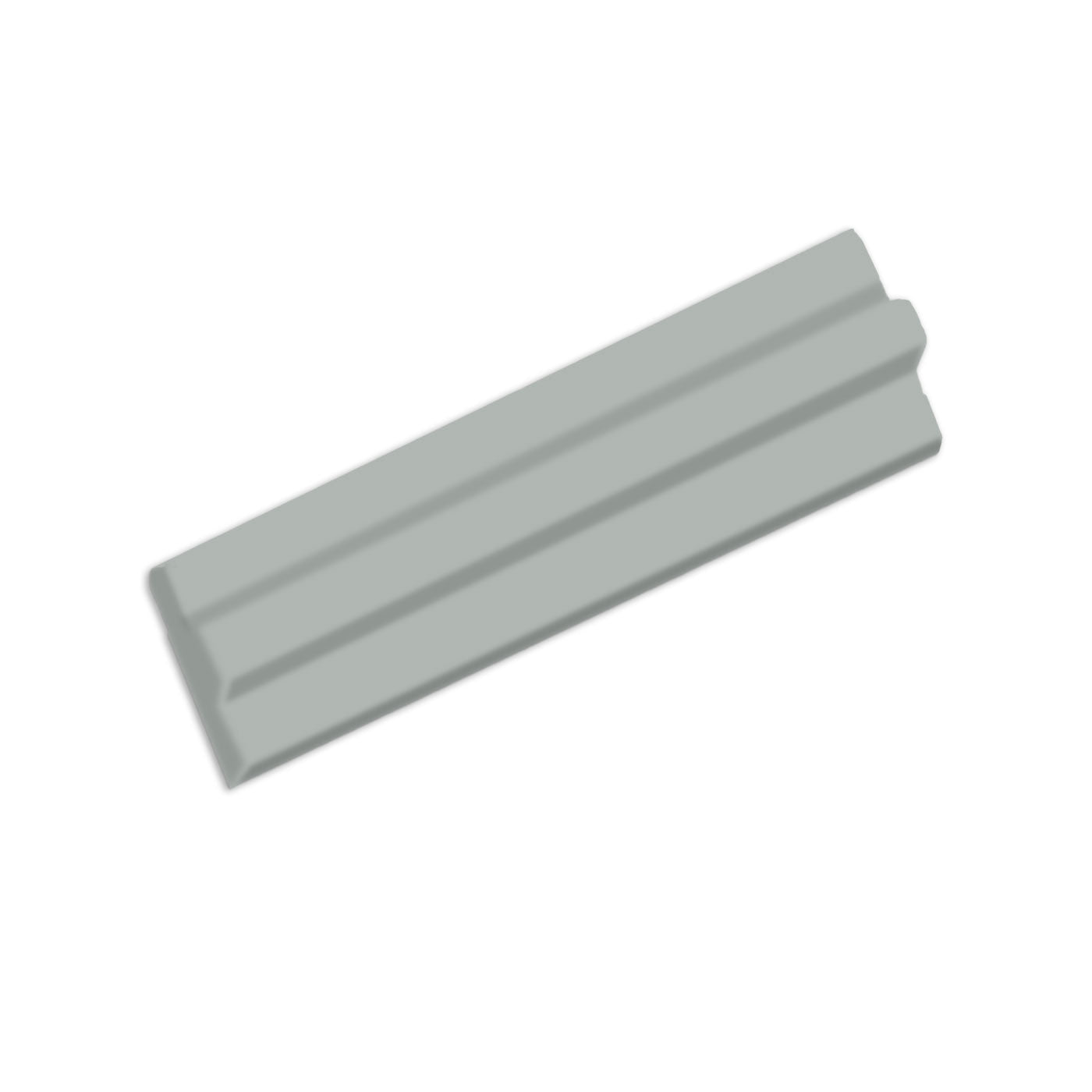 Angular Trim Spur Gray Matte 6"