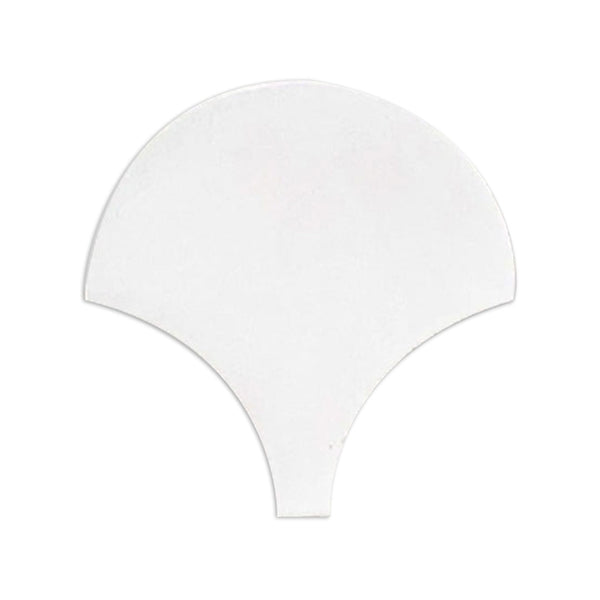 [Sample] Glazed Abanico Flat White 6"