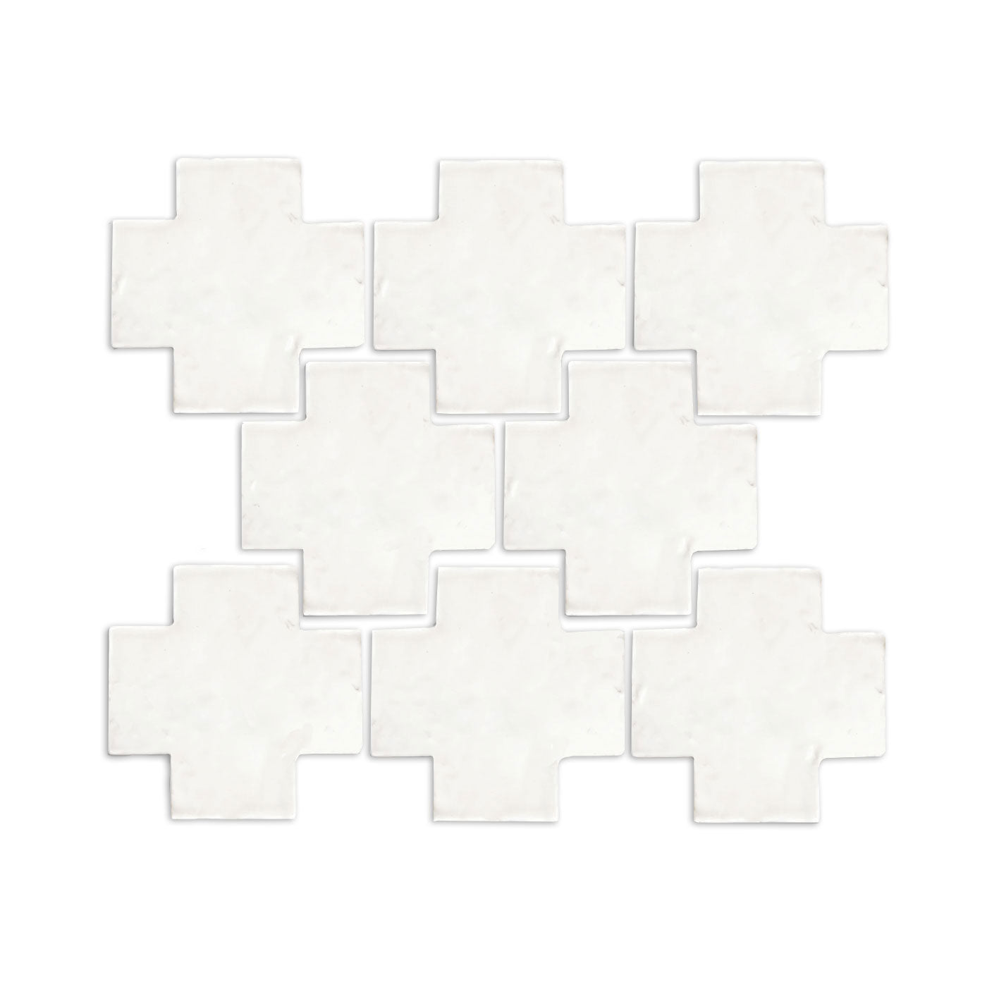 Glazed Swiss Cross Tupelo Blanco 6"