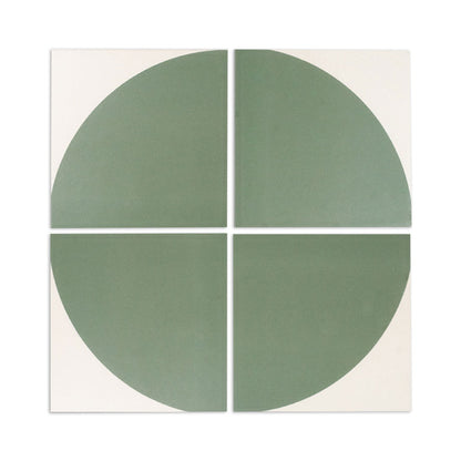 [Bundle] Quarter Circle Aloe Vera Vocho White  6x6 | 15 SF