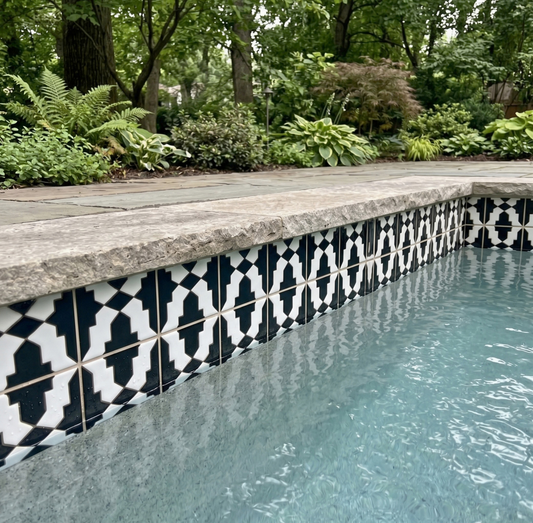 Deep Black Cruces Pool Waterline