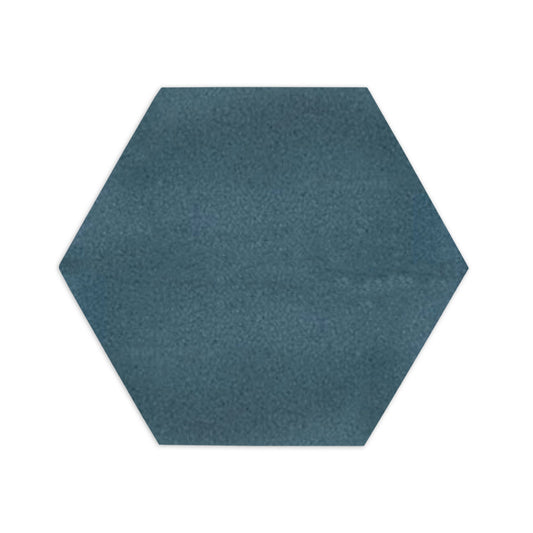 Hexagon Botanical Teal 6"