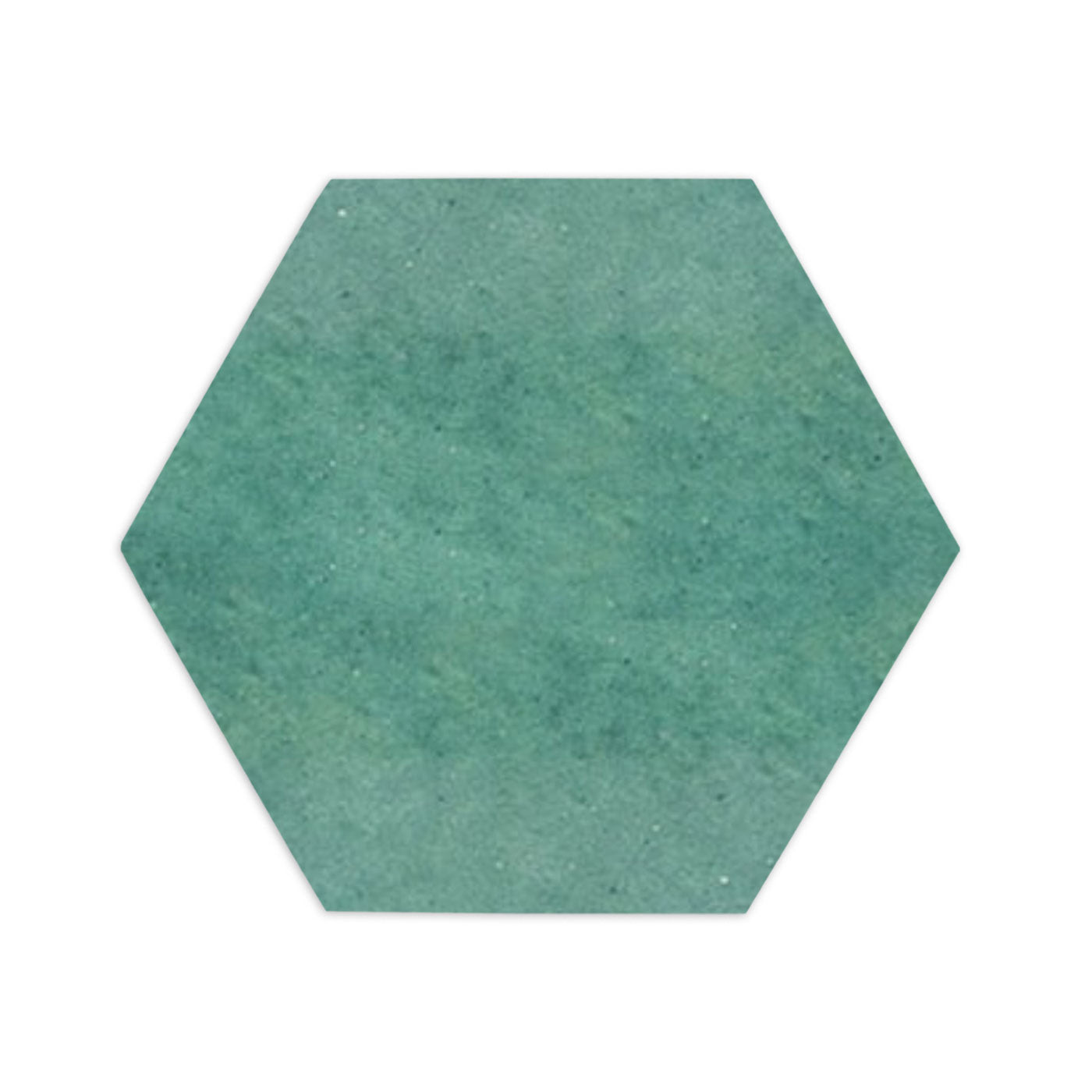 Hexagon Grotto Green 8"