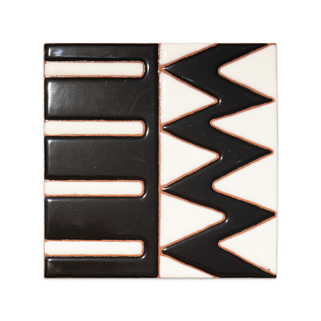 Relief Kente Cowrie Tile 6" x 6" Clay Imports Online Store