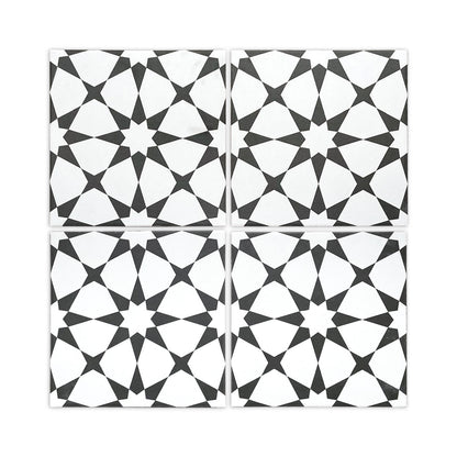 [Bundle] Agadir Pitch Black Tile 8"x8" | 29.7 SF