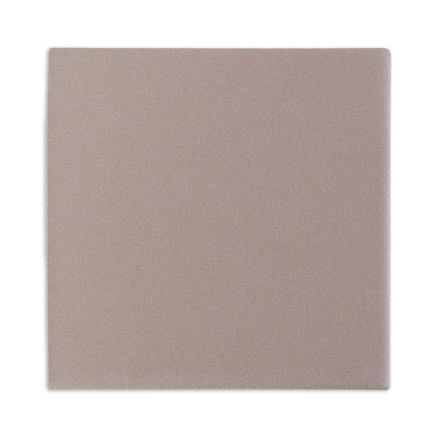 Brown square clay tile by Clay Imports with a fine granular texture and softly rounded edges.