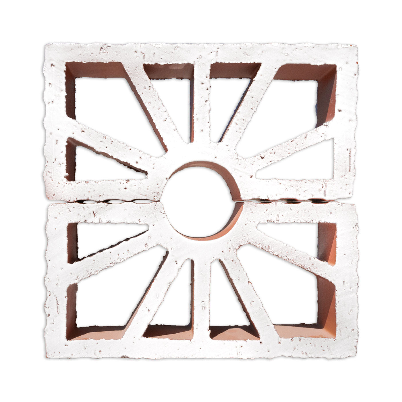 Glazed Breeze Block Petalo White