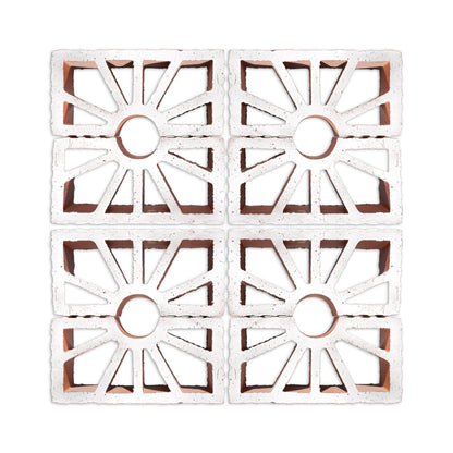 Glazed Breeze Block Petalo White