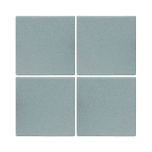 Four Hot Spring square clay tiles by Clay Imports, arranged in a grid with a subtle texture.