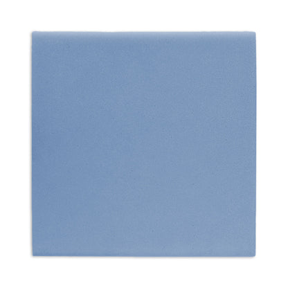 A denim blue square clay tile by Clay Imports, with a matte, slightly textured surface.