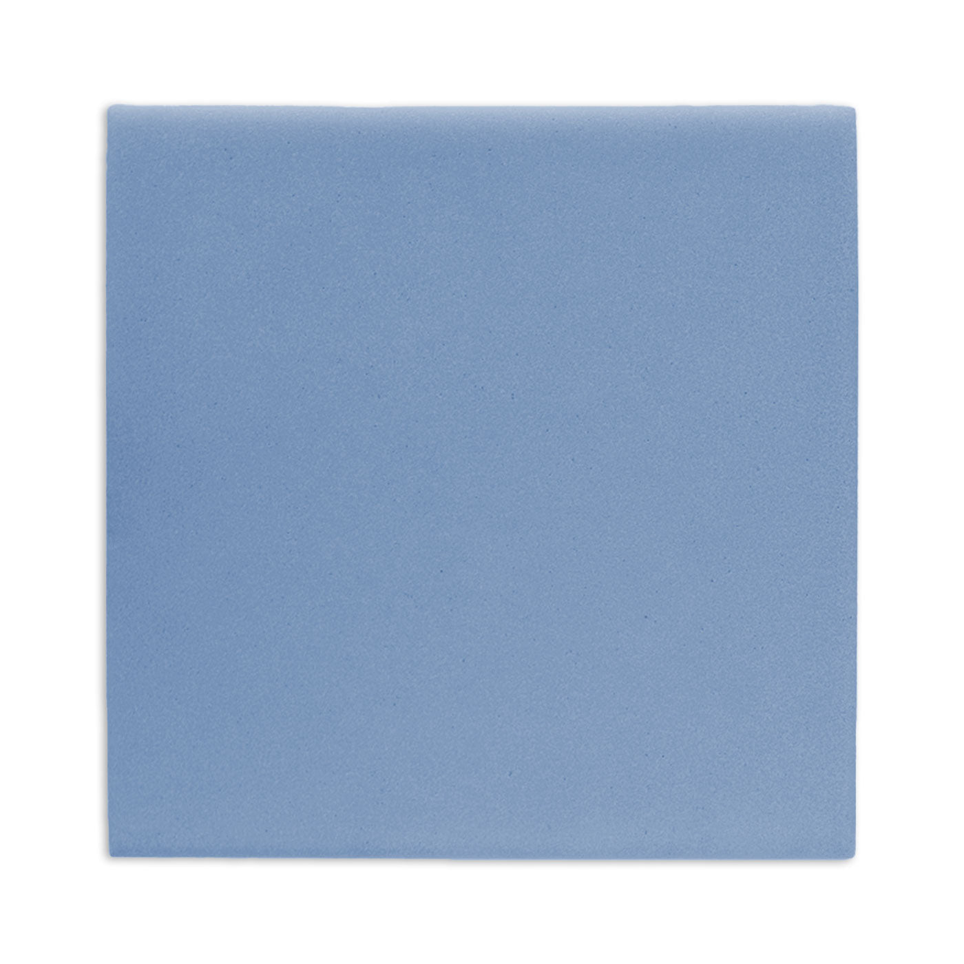 A denim blue square clay tile by Clay Imports, with a matte, slightly textured surface.