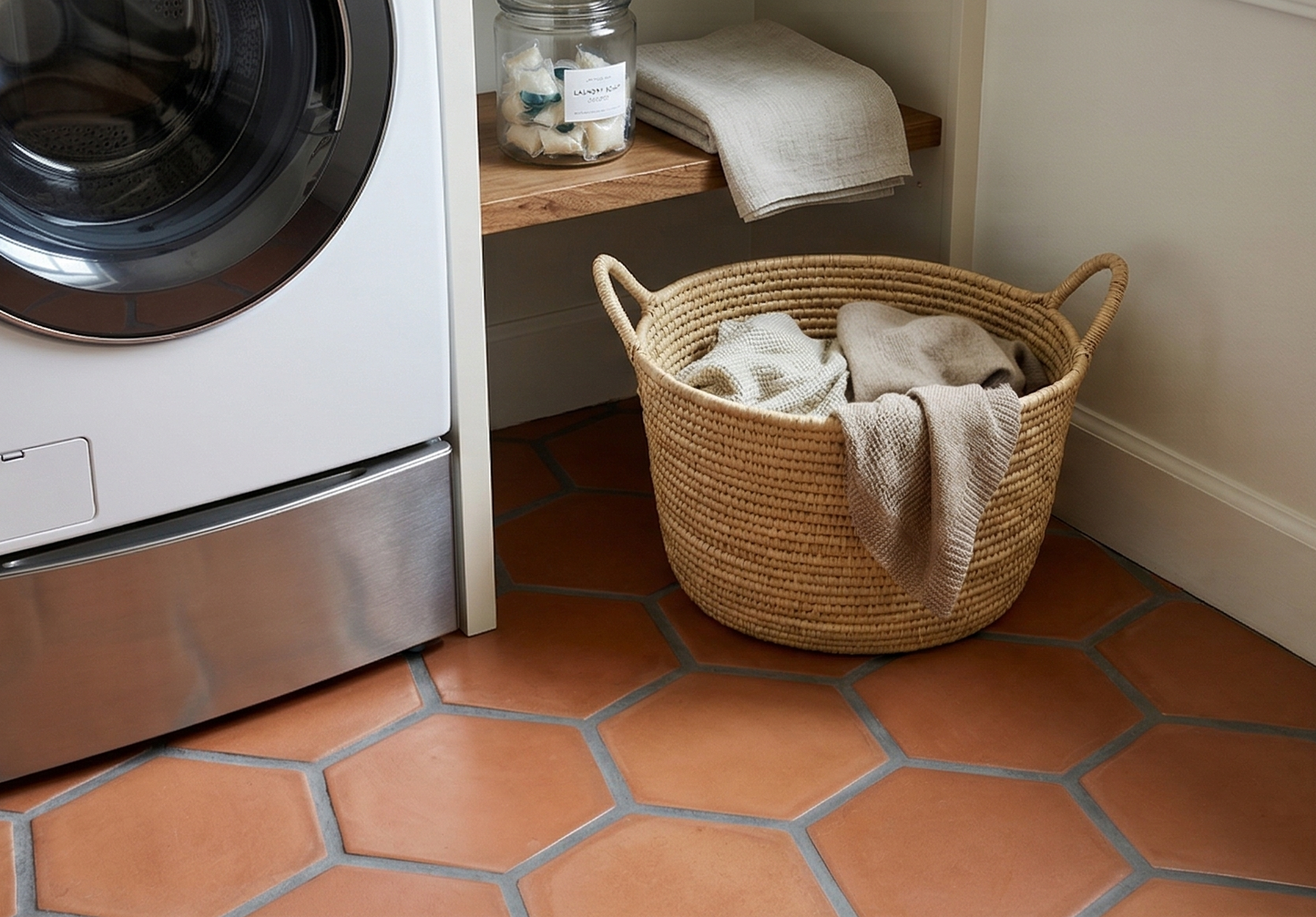 D'Hanis Red Terracotta Hexagon 8