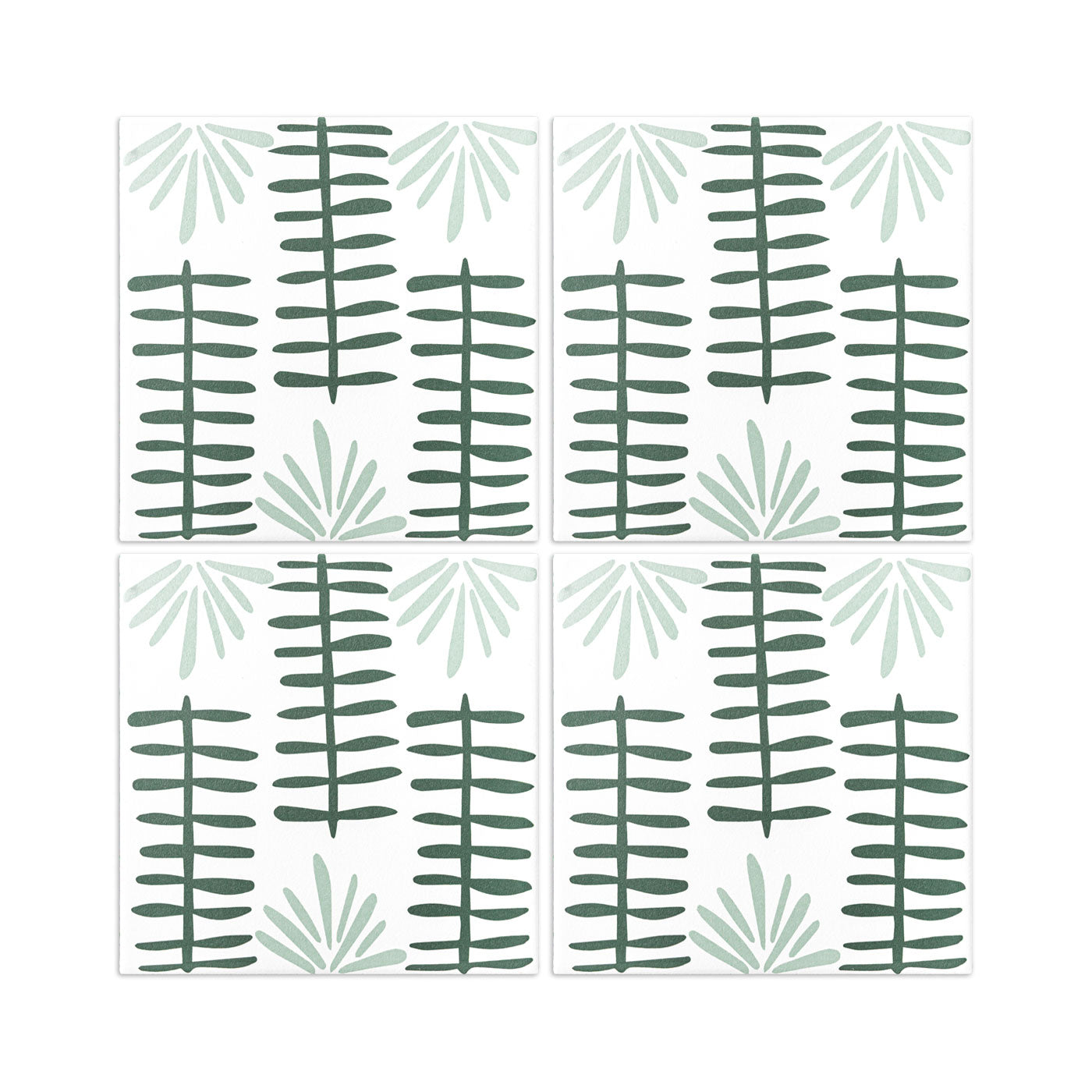 Fandango Rice White Mint 8x8