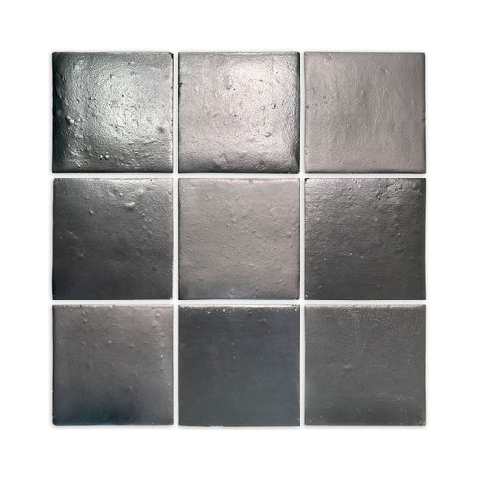 [Bundle] Glazed Smooth Noir Black 8x8 |  17 SF