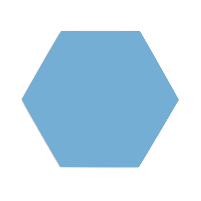 Hexagon Baby Blue 8"