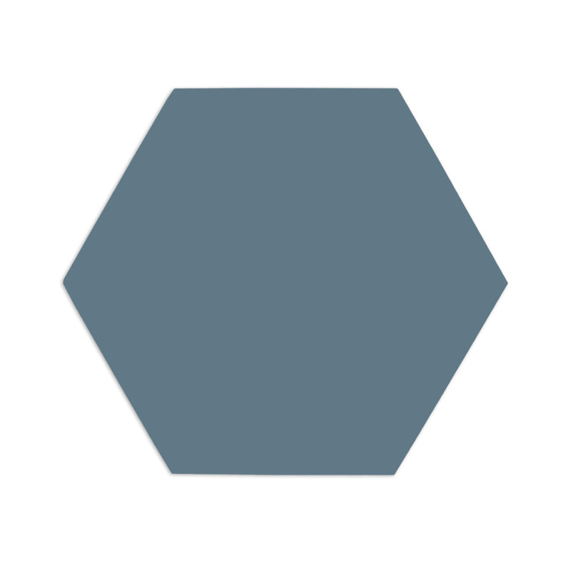 Hexagon Blue Agate 8"