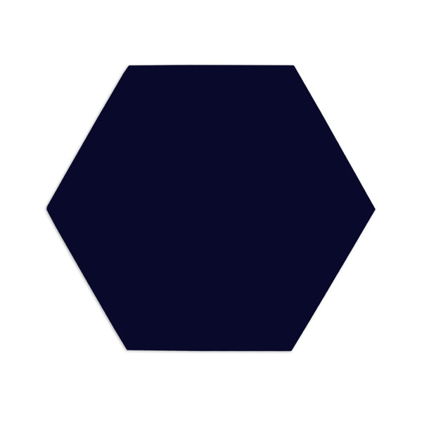 Hexagon Dark Blue 8"