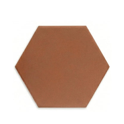 Mamey hexagon clay tile by Clay Imports with a subtle textured surface on a white background.