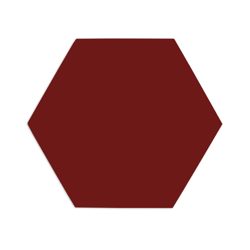 Hexagon Oxblood 8"