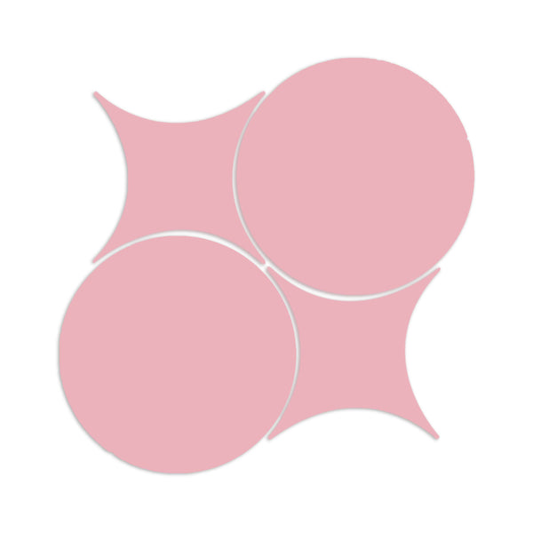 Rombo & Circle Combo Pink Guava 8"