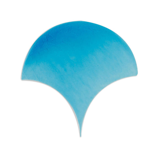 [Sample] Abanico Aqua Crackle Clay 6