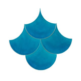 Abanico Point Turquoise Crackle 6"