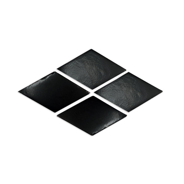 [Sample] Glazed Diamond Smooth Noir Black 8"